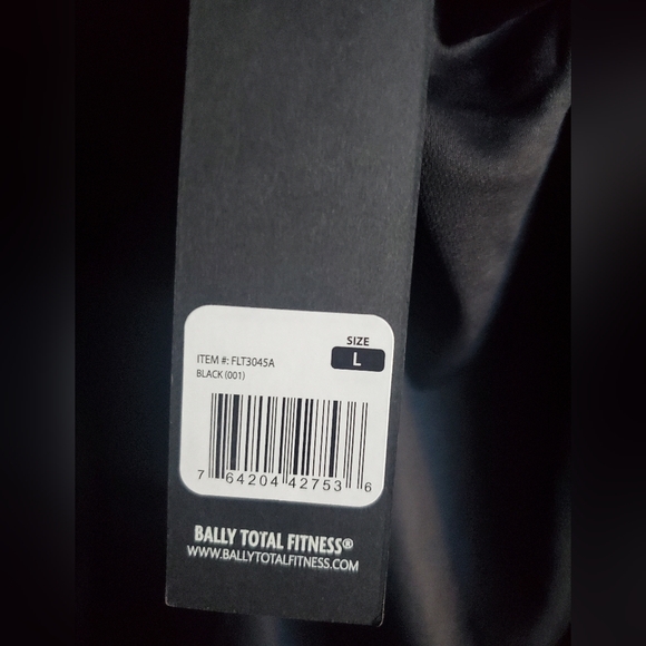 BNWT Black Bally Total Fitnes racerbank tank top size Large - Picture 4 of 4